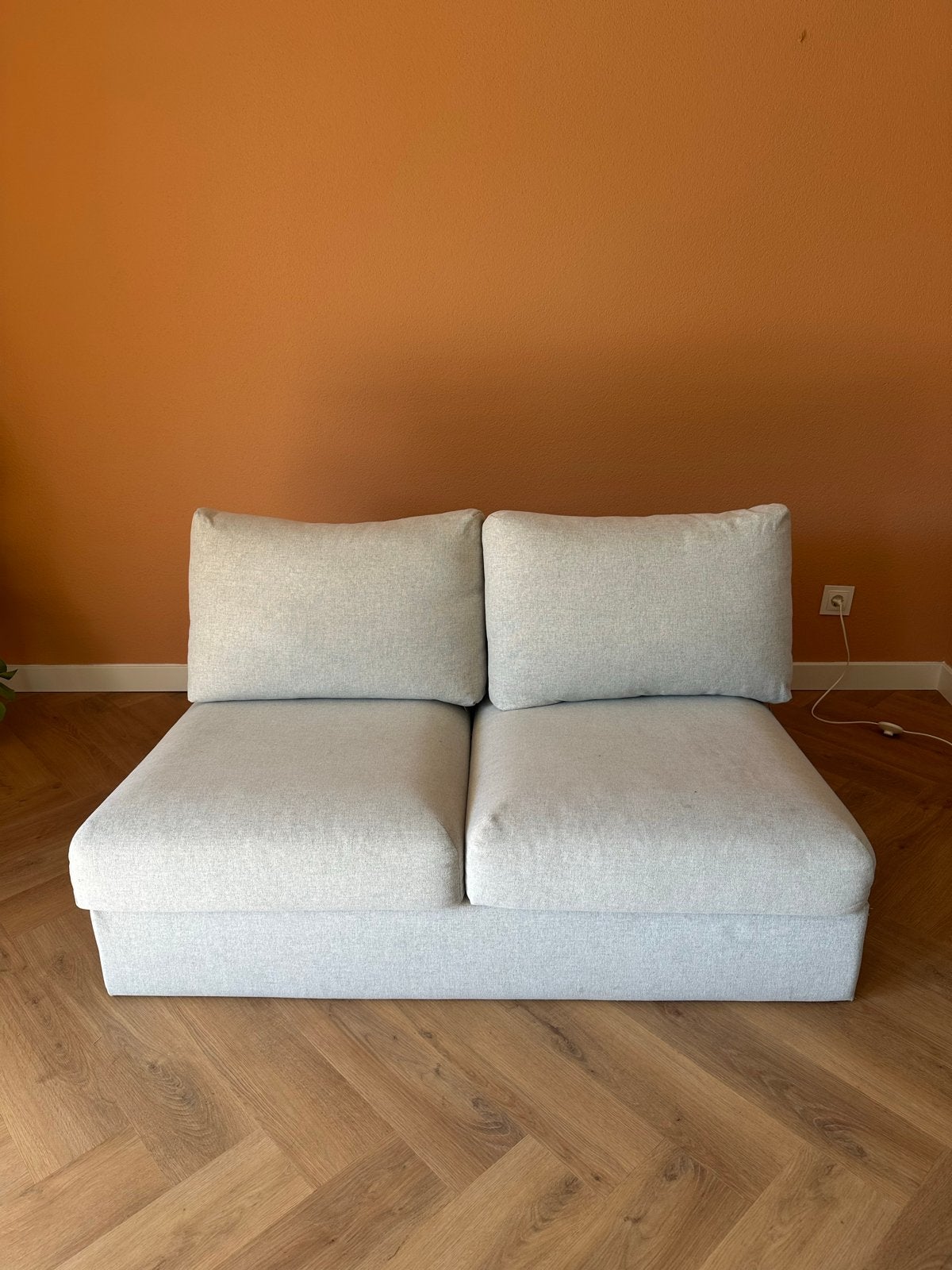 Gratis! IKEA Vimle tweezits element Gunnared beige, Ophalen, Gebruikt, 150 tot 200 cm, Tweepersoons