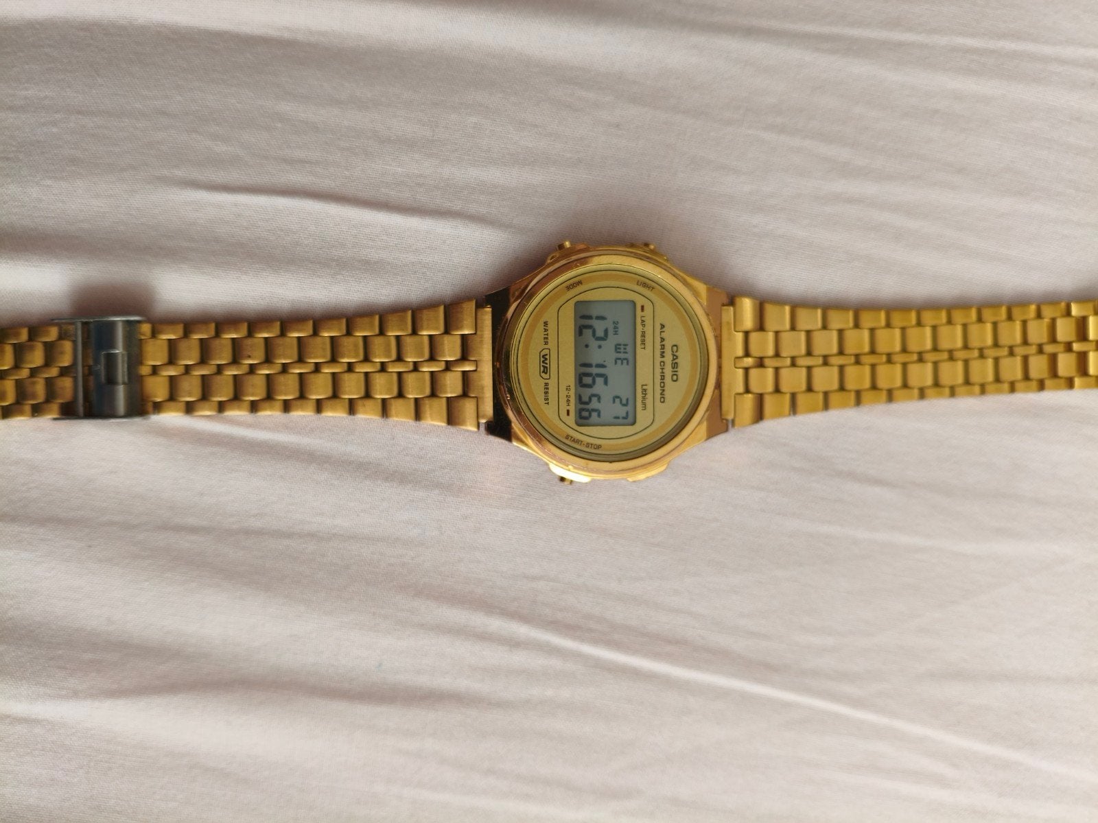 Casio horloge - Goudkleurig - Weinig gedragen, Ophalen of Verzenden