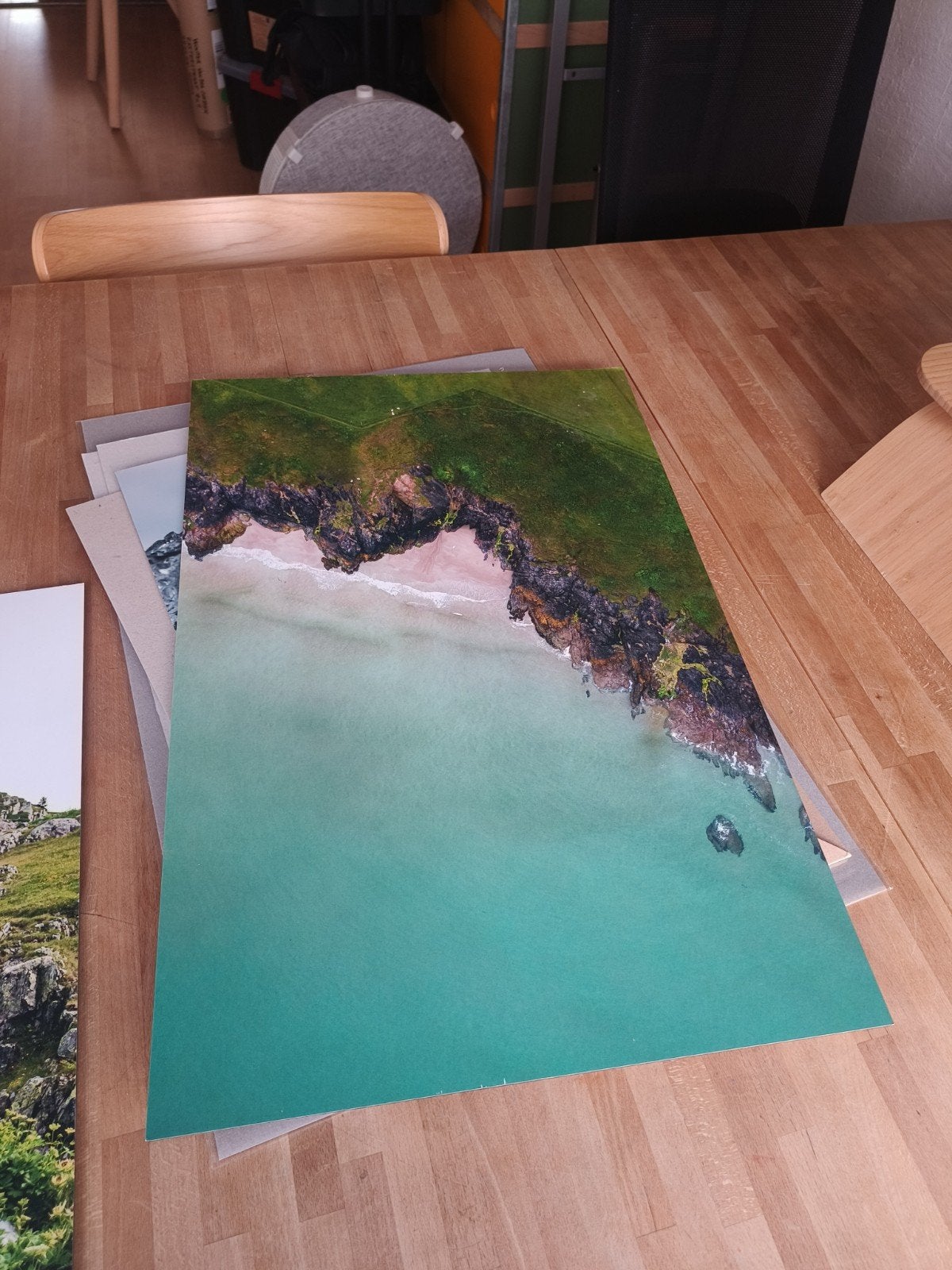 dibond print - drone foto Schotland, Minder dan 50 cm, 50 tot 100 cm, Nieuw, Ophalen of Verzenden