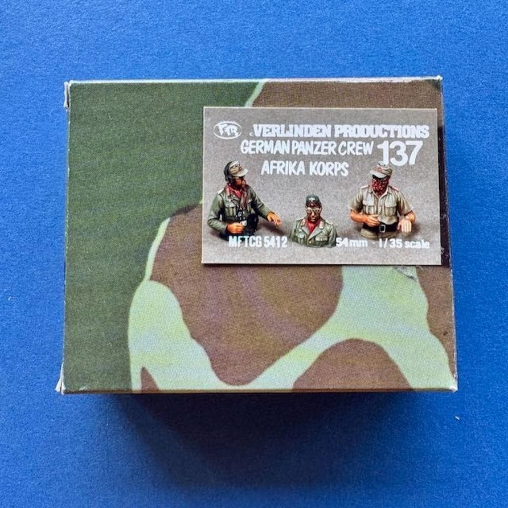 Verlinden	137	German Panzer Crew Afrika Korps	1/35, Verzenden, Nieuw, 1:35 tot 1:50