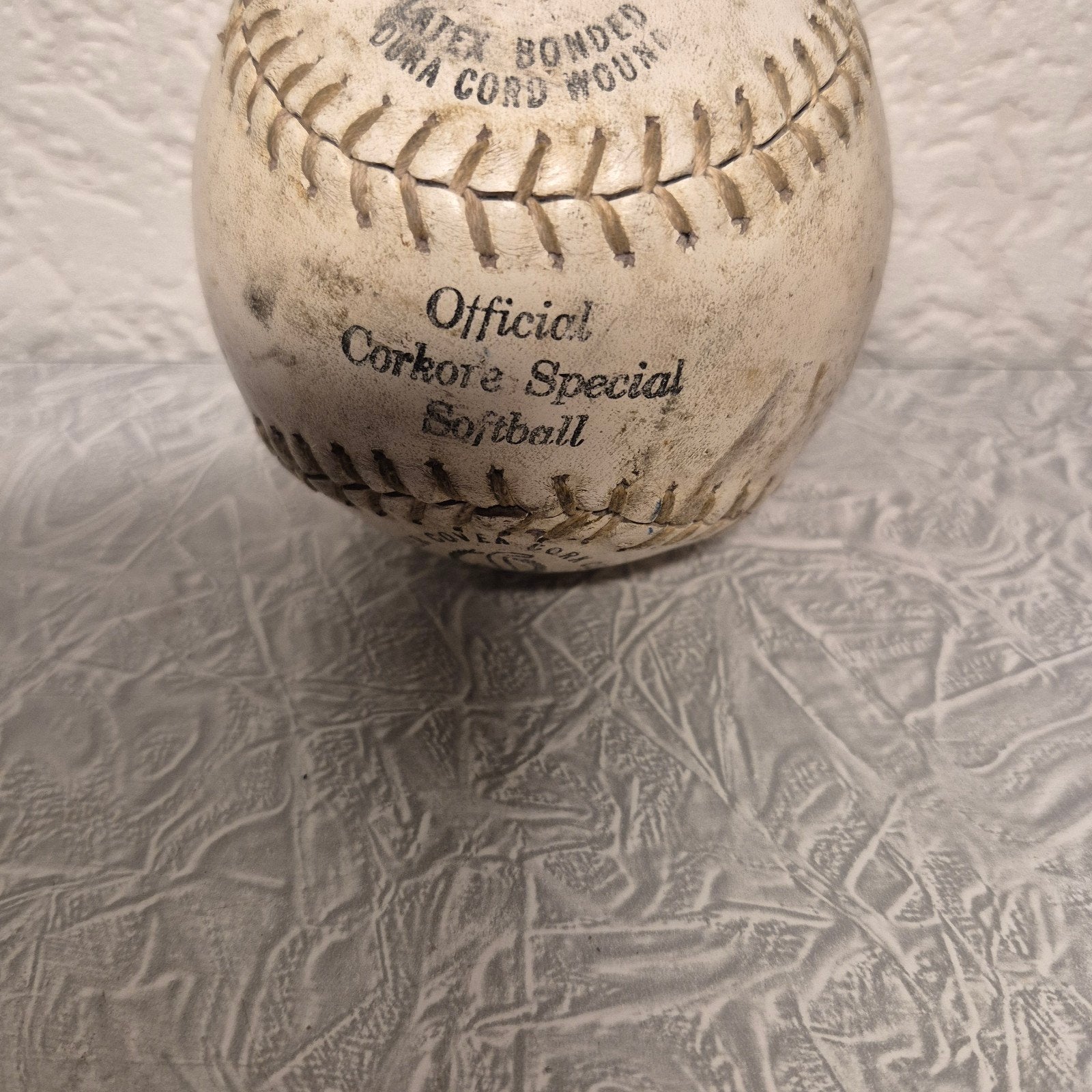 Unieke Vintage Spalding Softbal 1946–1952 Authentiek collect, Ophalen of Verzenden, Gebruikt, Softbal, Bal