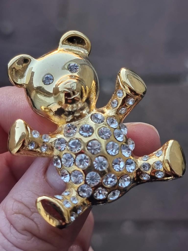 Vintage Swarovski beer design broche, Verzamelen, Swarovski, Ophalen of Verzenden, Zo goed als nieuw, Figuurtje