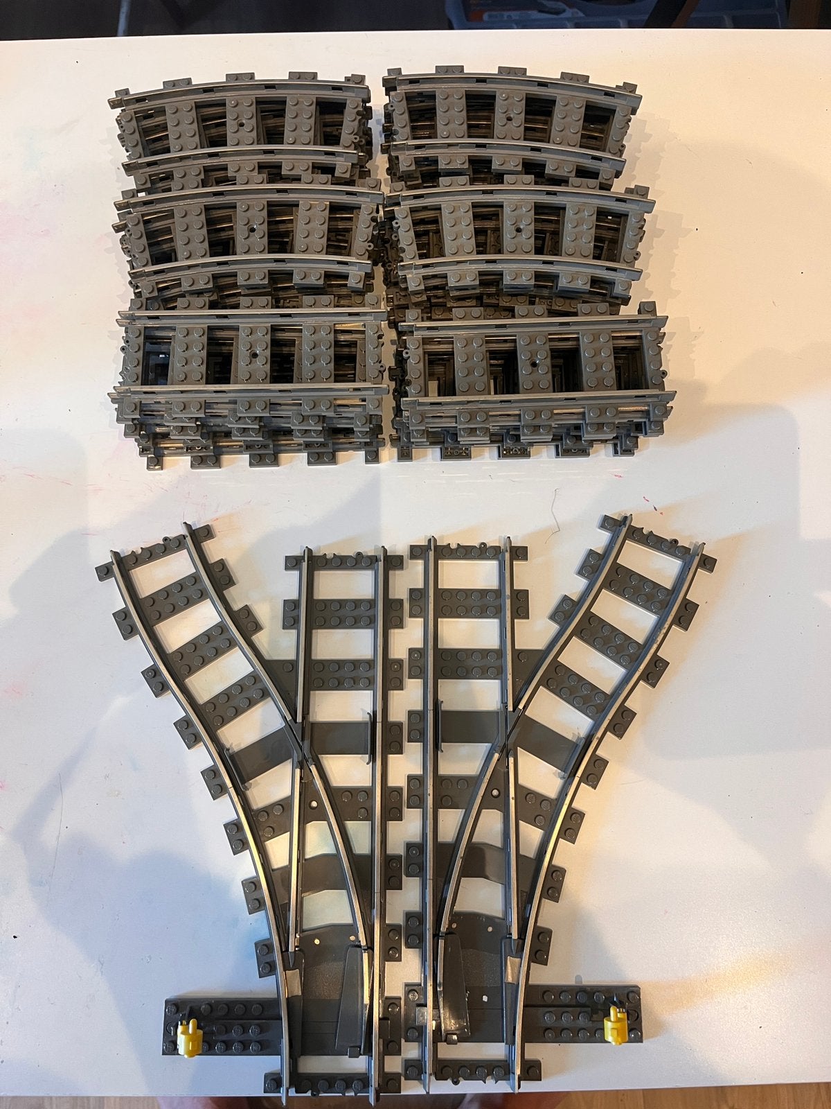 Lego 9 volt rails 4515, 4520 en 4531, Ophalen of Verzenden, Gebruikt