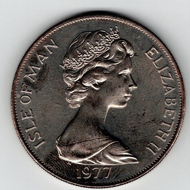 23-1944 Man 1 crown 1977, Ophalen of Verzenden, Overige landen, Losse munt