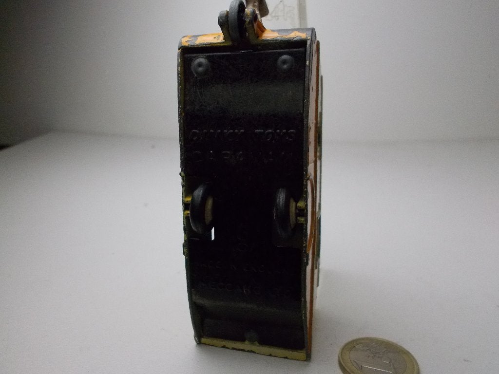 1956 Dinky Toys 190 CARAVAN (Yellow/Creme) -B-., Ophalen of Verzenden, Gebruikt, Auto, Dinky Toys