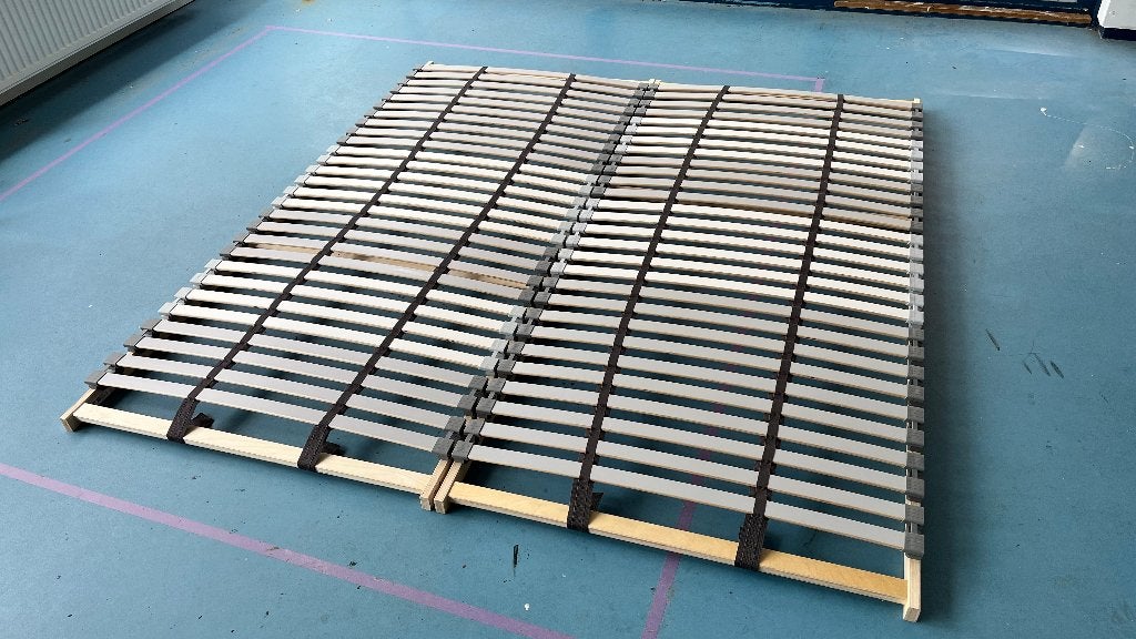 Ikea Valevag matrassen met Lonset lattenbodems, Ophalen, 90 cm, Tweepersoons, Zo goed als nieuw