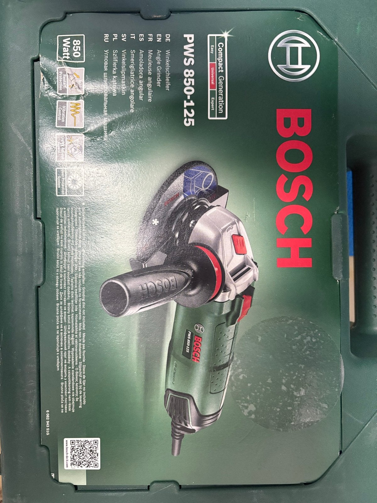 Bosch PWS 850-125 Haakse Slijper - NIEUW, Doe-het-zelf en Verbouw, Ophalen, Nieuw, Haakse slijper, Bosch