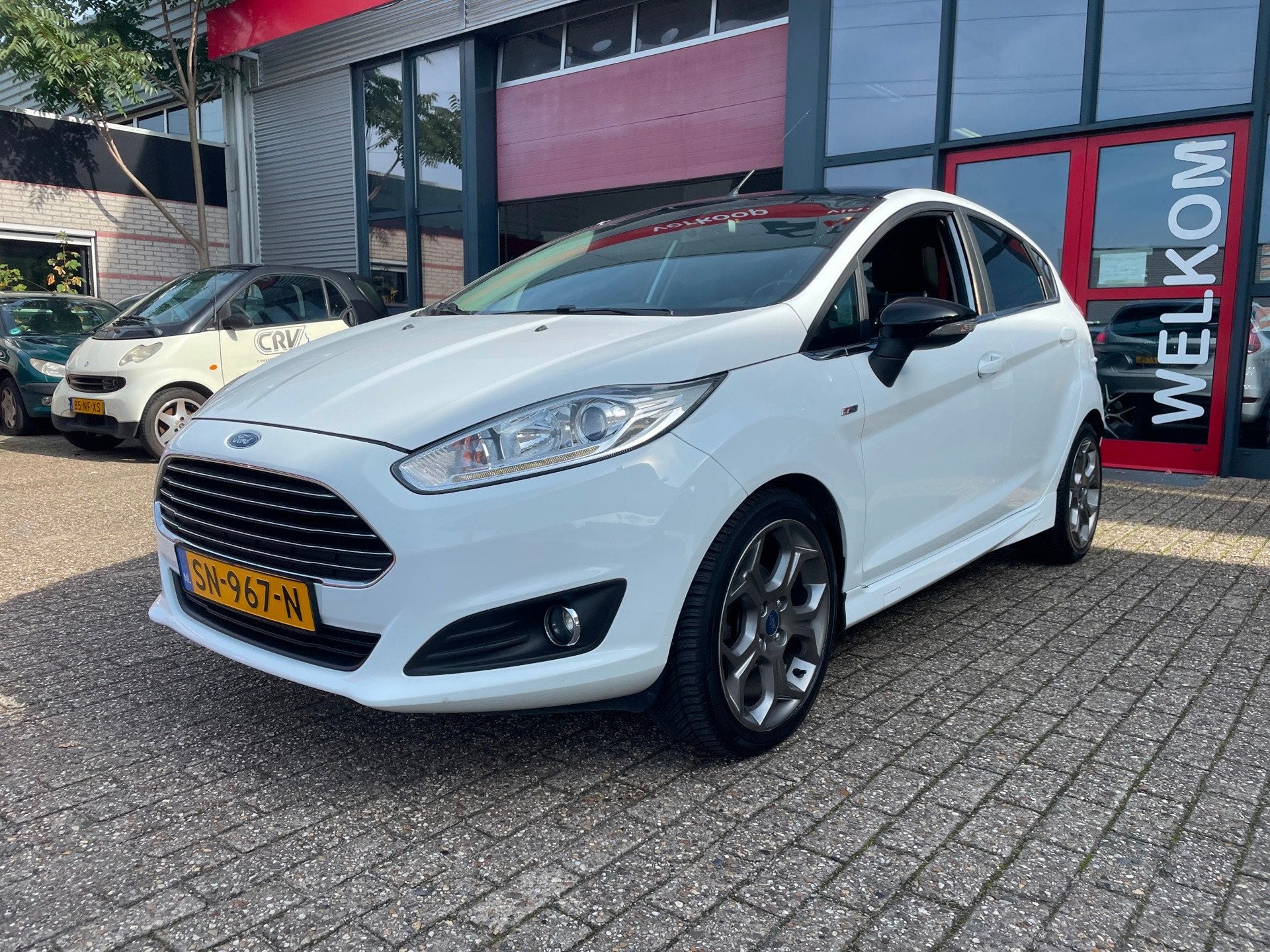 Ford Fiesta 1.0 EcoBoost ST Line automaat zeer mooie auto, Auto's, Dealer onderhouden, 101 pk, Euro 6, Wit