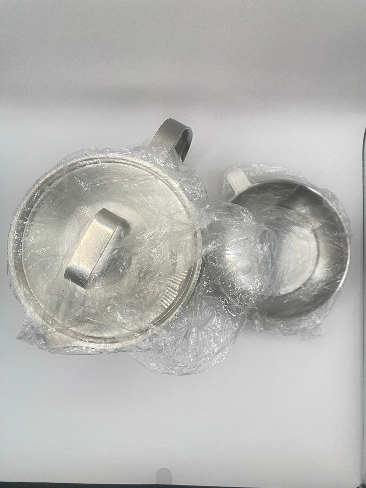 Roestvrijstalen theepot met zeef - Nieuw in verpakking, Theepot/fluitketel, Ophalen of Verzenden, Metaal, Overige merken