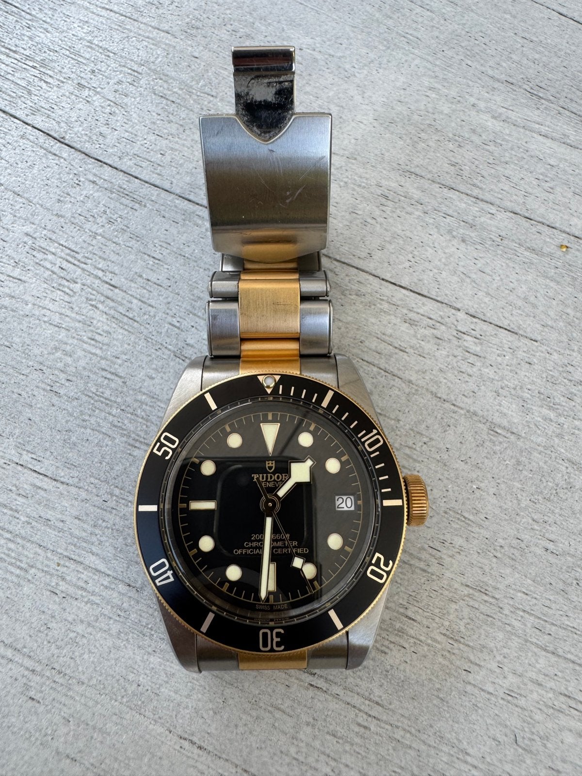 Tudor Black Bay S&G 'Black Dial' 79733N Polshorloge, Overige merken, Staal, Staal, Polshorloge