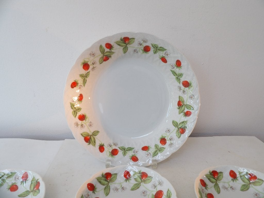 Bernardaud Limoges Dessert Set, Fraisiere, Ophalen of Verzenden