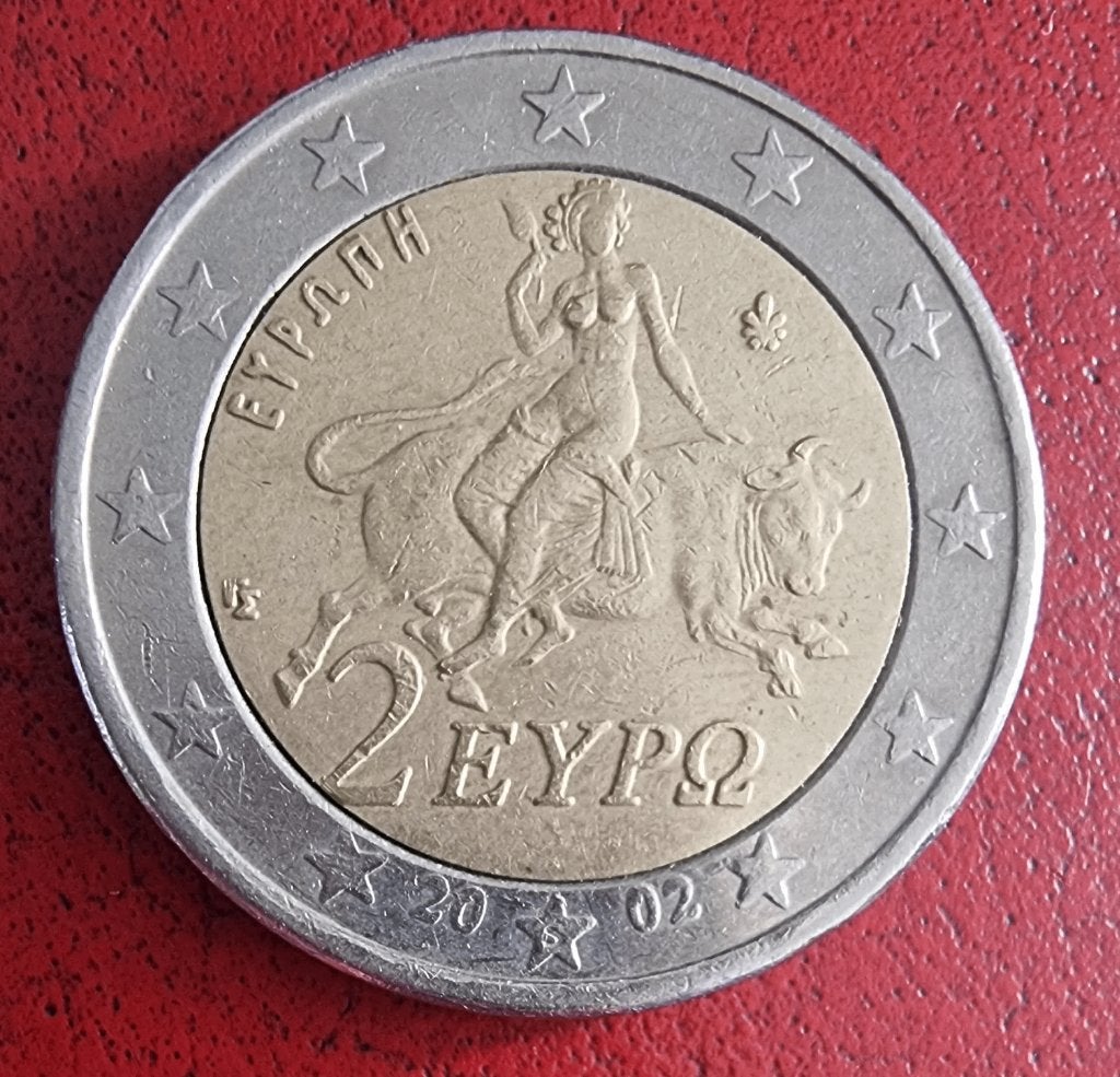 2 Euro Griekenland 2002, Postzegels en Munten, Munten | Europa | Euromunten, Ophalen of Verzenden, Griekenland, 2 euro, Losse munt