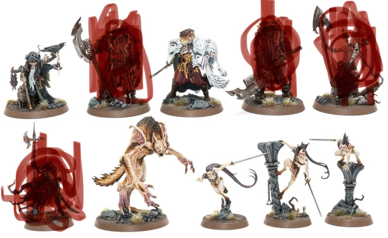 Warhammer cursed city age of sigmar mini’s, Ophalen of Verzenden, Zo goed als nieuw, Warhammer