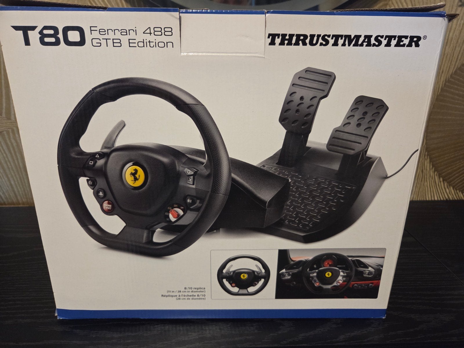 Thrustmaster T80 Ferrari 488 GTB Edition racestuur, Ophalen of Verzenden, Zo goed als nieuw, Stuur of Pedalen, PlayStation 4