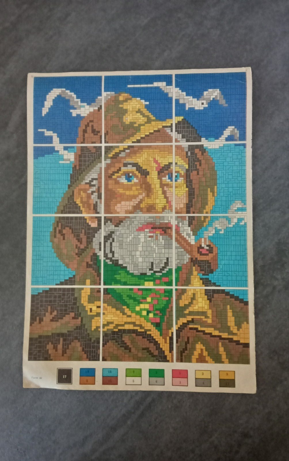 ministeck 15 voorbeeld plaatje zeeman Nürnberg, Hobby en Vrije tijd, Ophalen of Verzenden, Voorbeeldboek