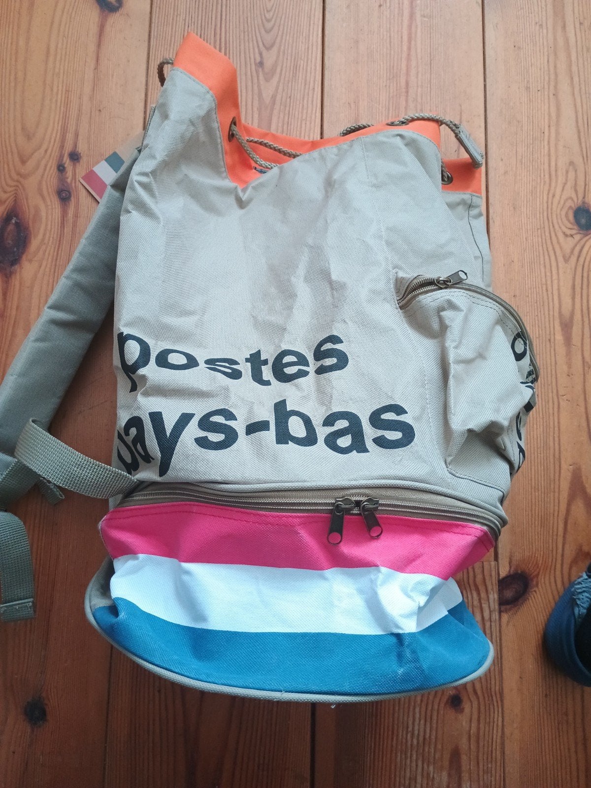 Unieke Postzak Rugtas - 'Postes Pays-Bas' Design, 25 tot 40 cm, Ophalen of Verzenden, Zo goed als nieuw, Overige merken