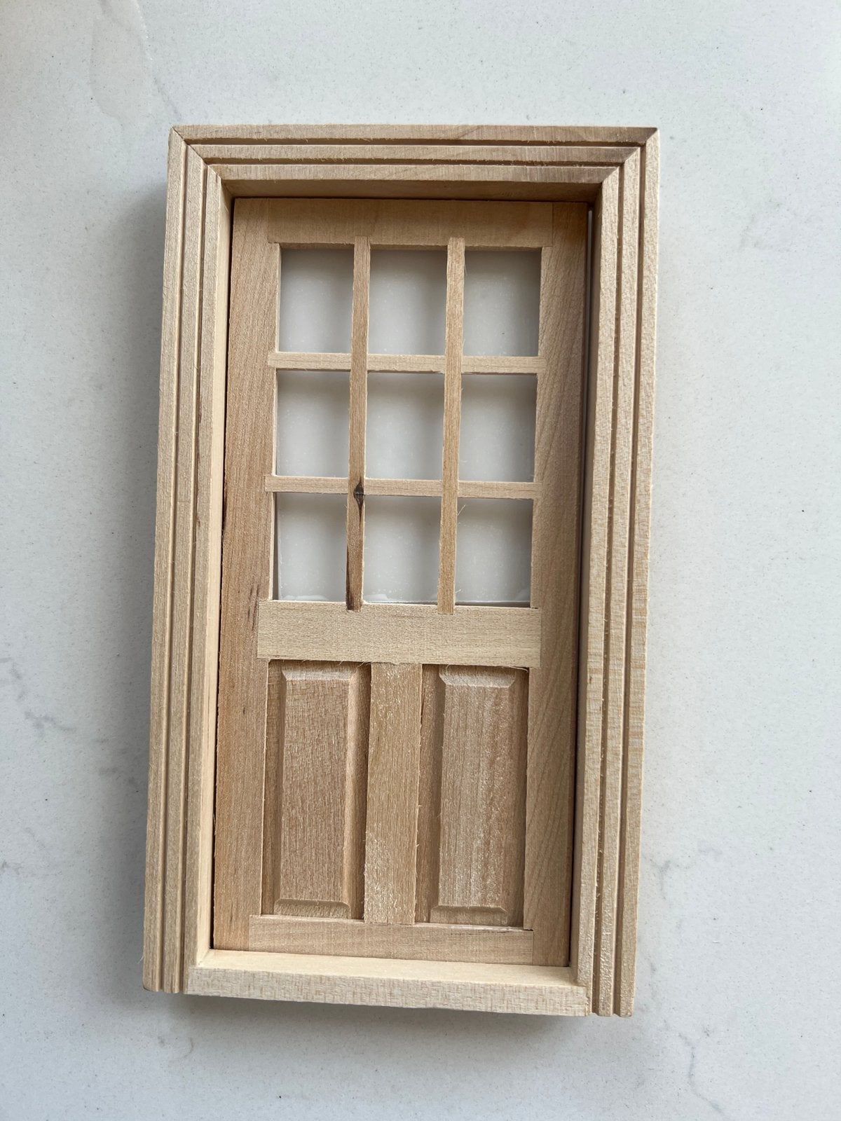 Nieuw houten deurtje poppenhuis 1:12, Ophalen of Verzenden, Nieuw, Poppenhuis