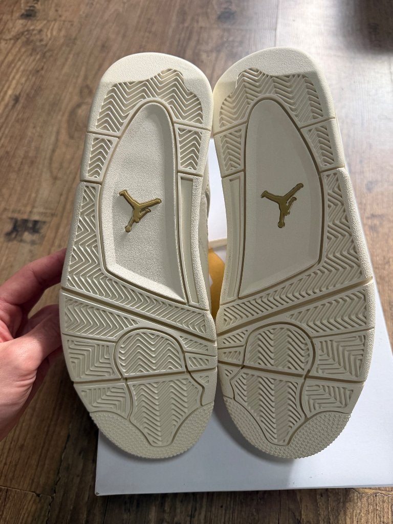 Jordan 4 retro metallic gold, Wit, Nike, Nieuw, Ophalen of Verzenden