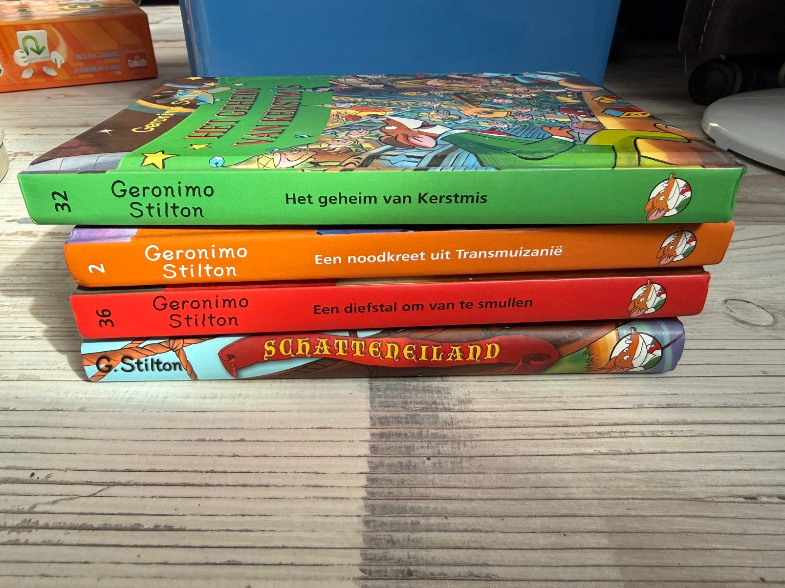 Geronimo Stilton boeken, Boeken, Meerdere stripboeken, Ophalen of Verzenden, Zo goed als nieuw