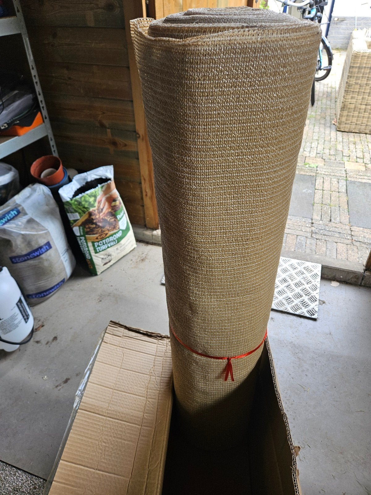 Ninieuw HDPE privacynet/schaduwdoek 1.35m x 50m, Ophalen, Nieuw, 200 cm of meer, 150 tot 200 cm