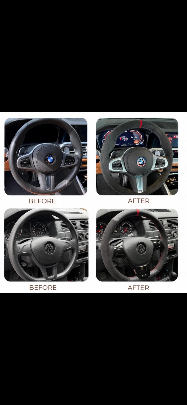 Stuurbekleding  met leer, alcantara of carbonlook, Ophalen of Verzenden, Nieuw, Universele onderdelen