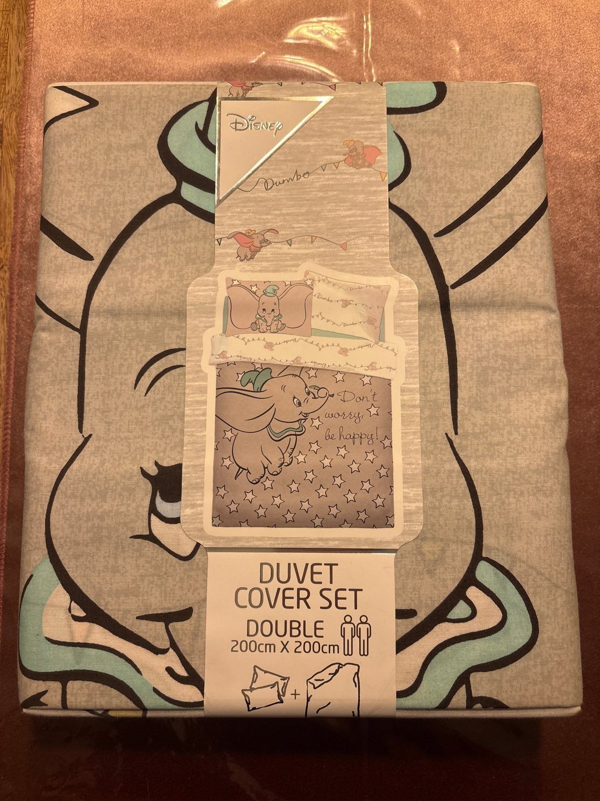 Disney Dumbo x Primark dekbedovertrek 200x200 cm, Ophalen, Dekbedovertrek, Grijs, Nieuw
