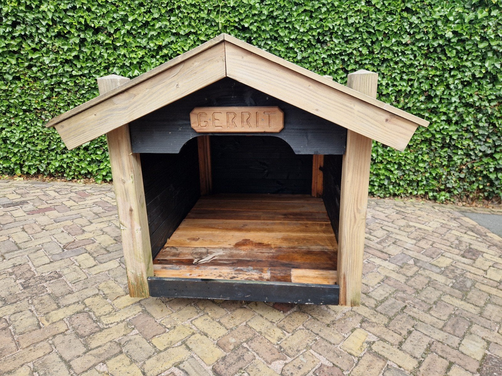 Houten dierenhok/hondenhok, Ophalen