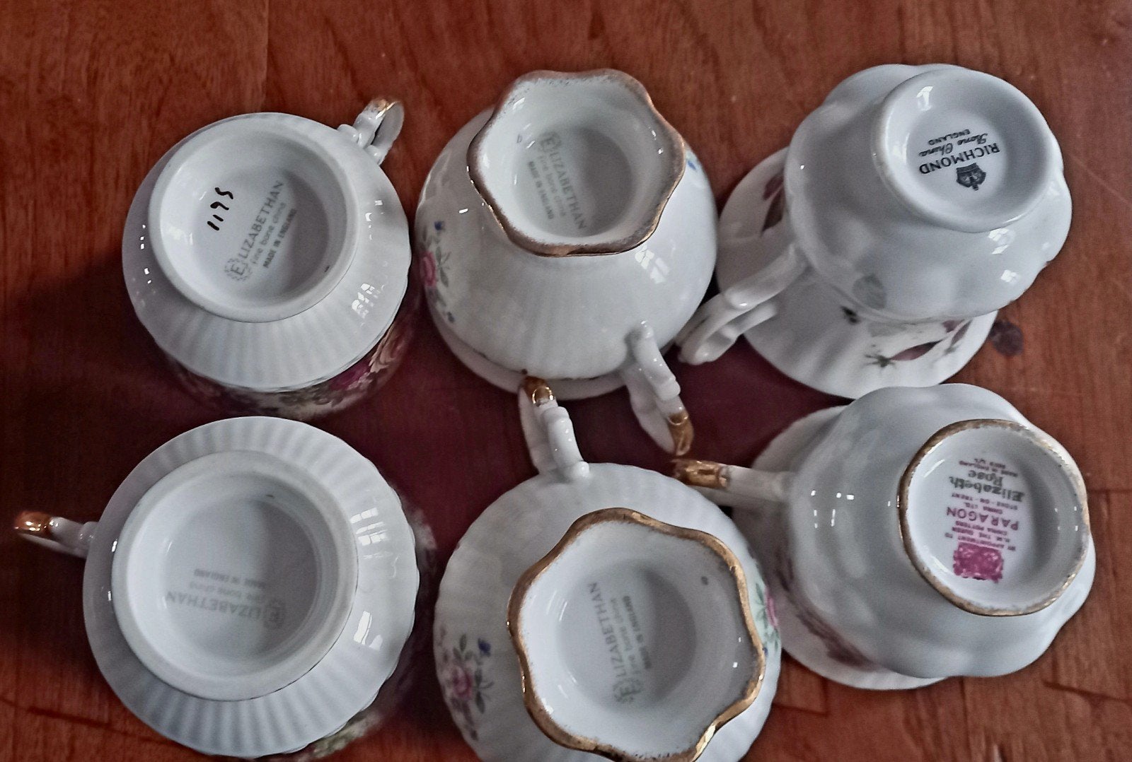 11 Engelse kop en schotels, Ophalen of Verzenden