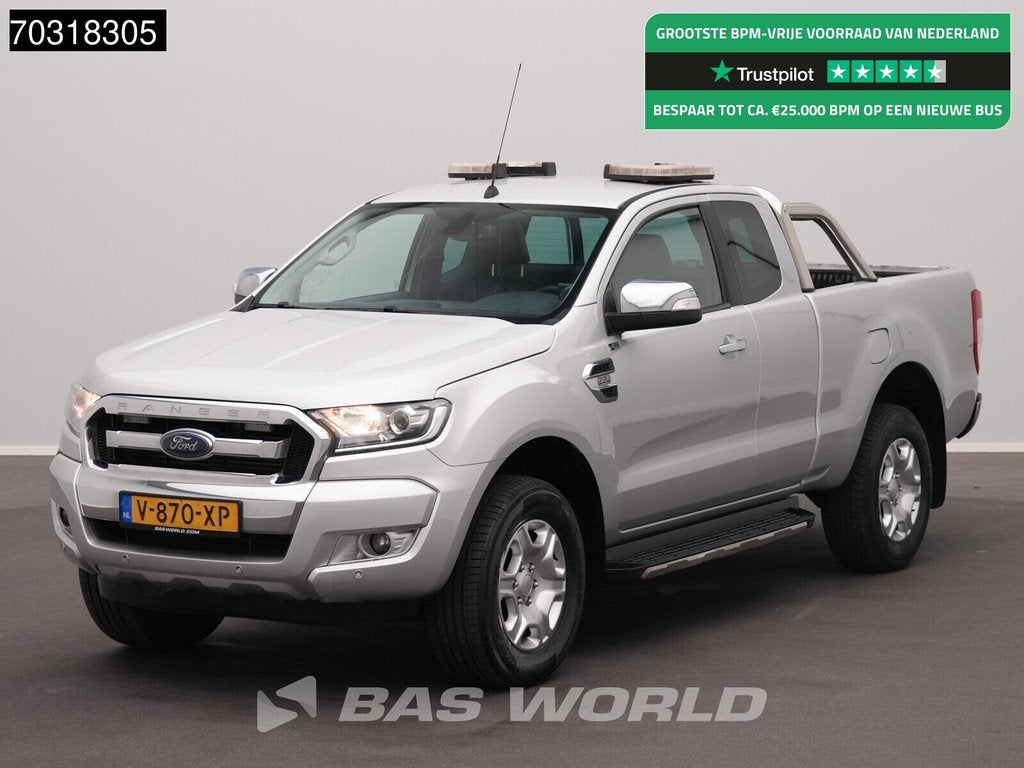 Ford Ranger 160PK 2.2 TDCi Automaat Limited Supercab Trekhaa, Auto's, Ford, Bedrijf, Te koop, Ranger, 4x4, Achteruitrijcamera