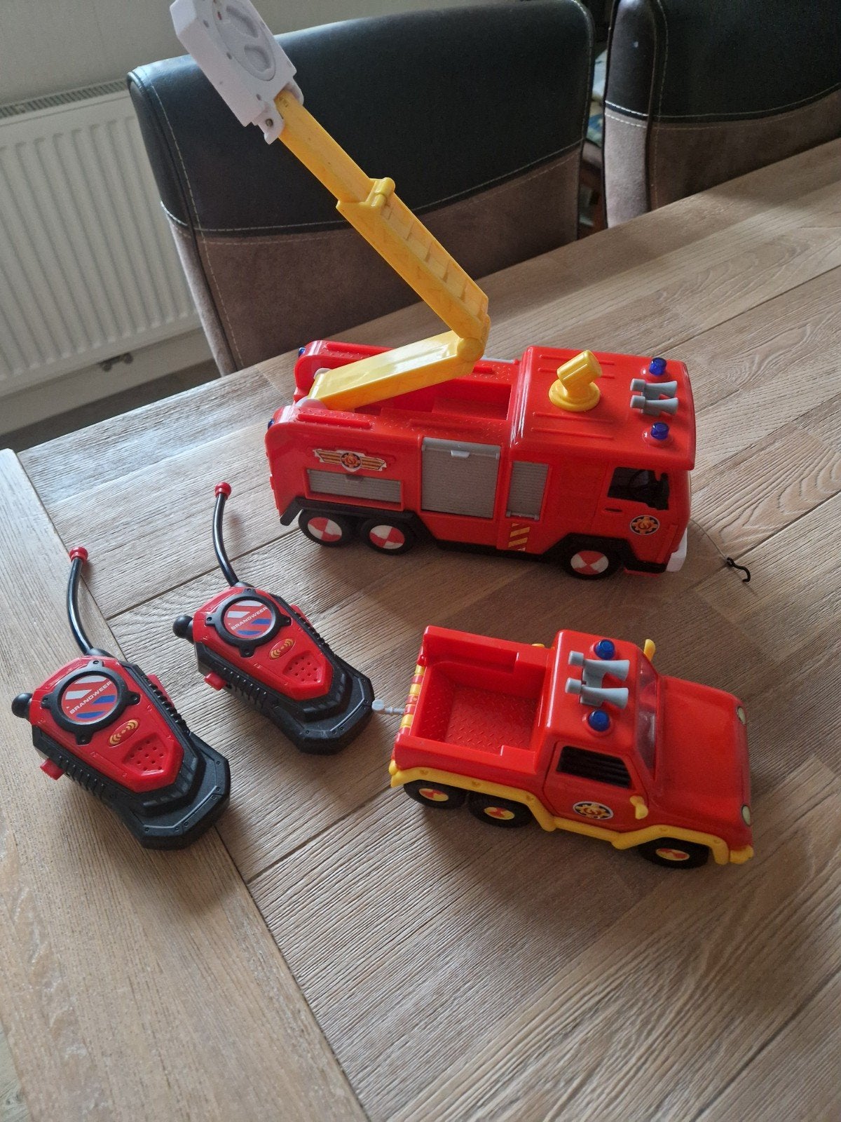 Brandweerman Sam auto "s en Walky Talky Brandweer, Ophalen of Verzenden