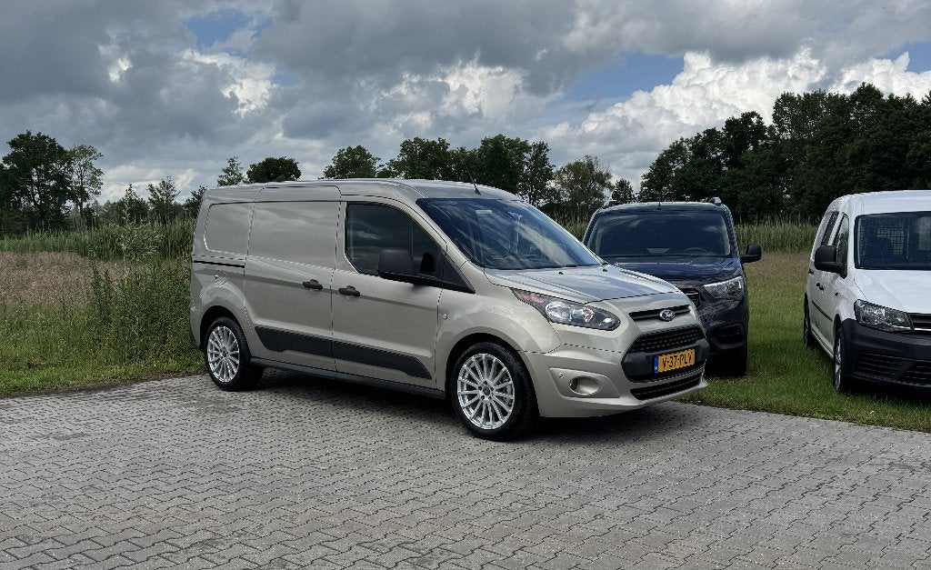 Ford Transit Connect Benzine L2 Verlengd Vol Opties Uniek!, Auto's, Voorwielaandrijving, Euro 5, Zwart, Bruin