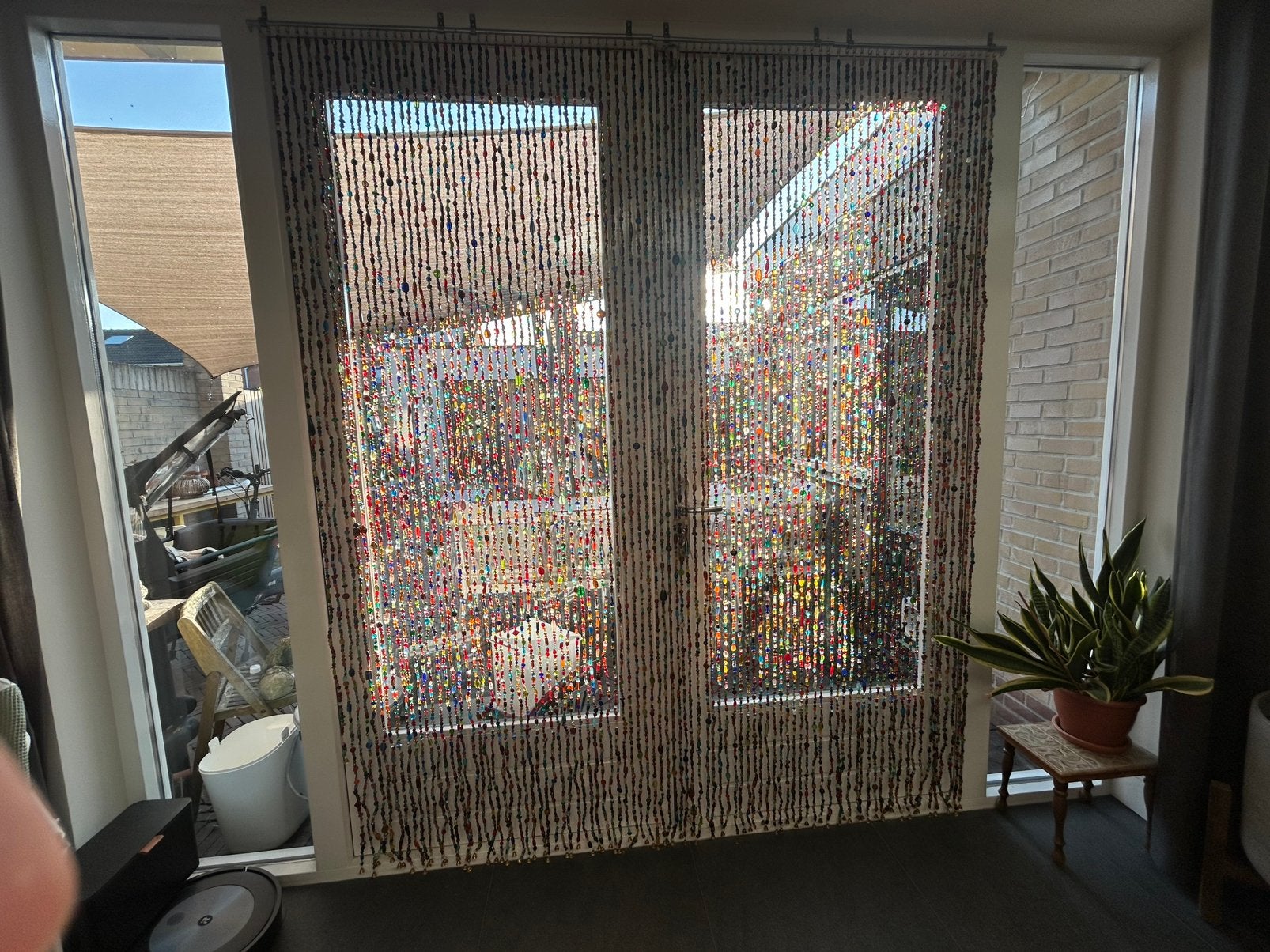 Glaskralengordijn multicolor, Ophalen, Overige materialen, 200 cm, 230 cm