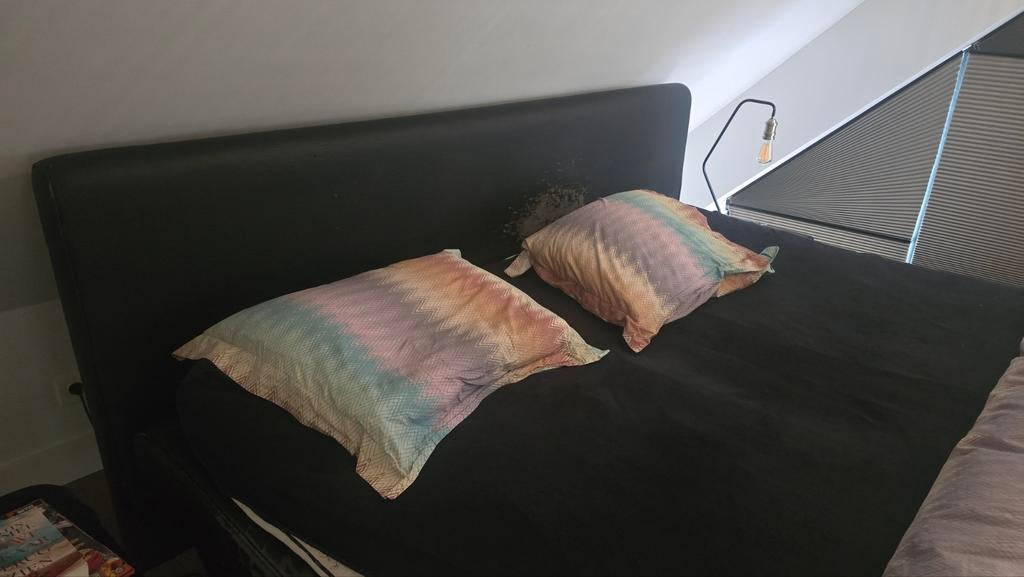 gratis afhalen: Auping tweepersoonsbed 200x210 cm, Huis en Inrichting, Slaapkamer | Bedden, Ophalen, Overige materialen, Gebruikt