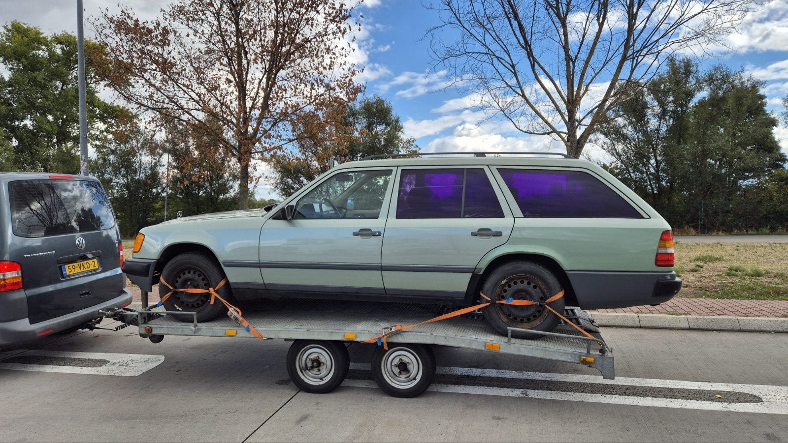 mercedes 230 TE combi/station 1987, Auto's, Automaat, Stationwagon, Particulier, 1500 kg