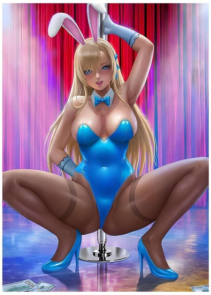 Grote Sexy Anime Buinny Girl Poster 50x70cm, Verzenden, Kuifje, Nieuw, Beeldje of Figuurtje