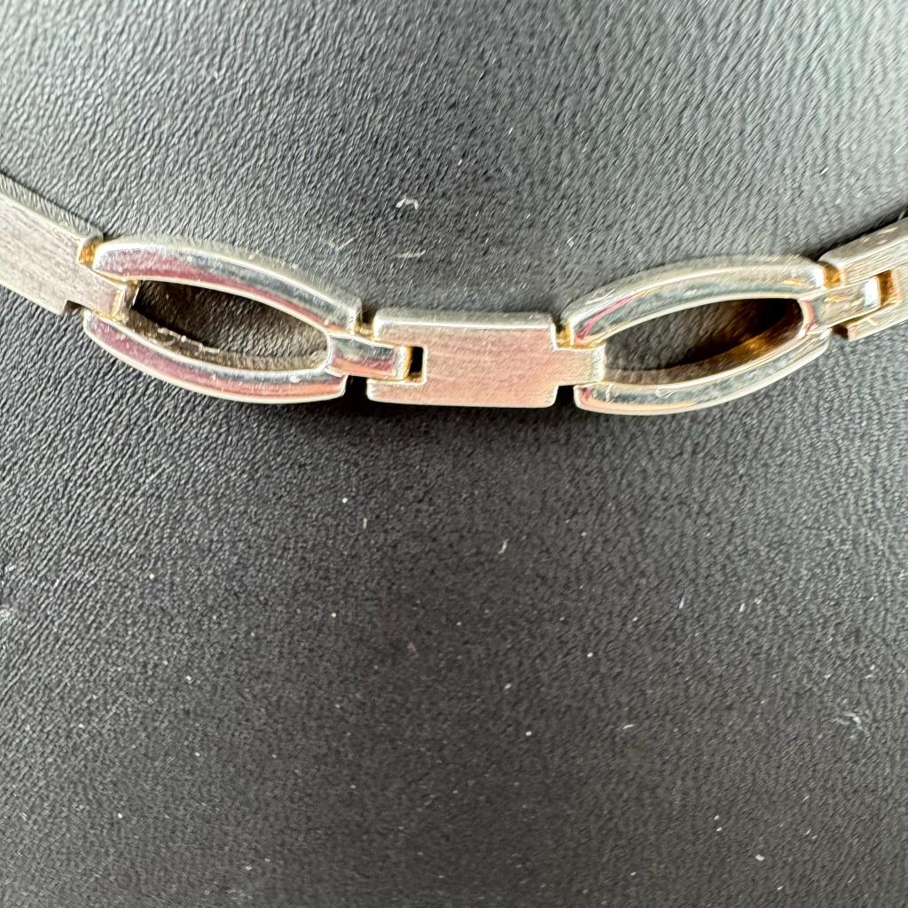 Zilveren Ketting | 35,5g | 44cm | fantasie collier | 403631, Sieraden, Tassen en Uiterlijk, Kettingen, Ophalen of Verzenden, Gebruikt