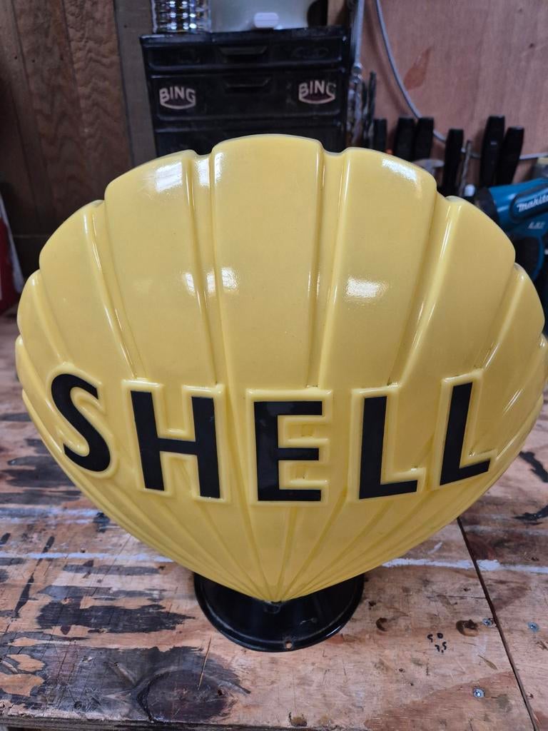 Benzinepomp globe shell, Verzamelen, Ophalen, Gebruikt