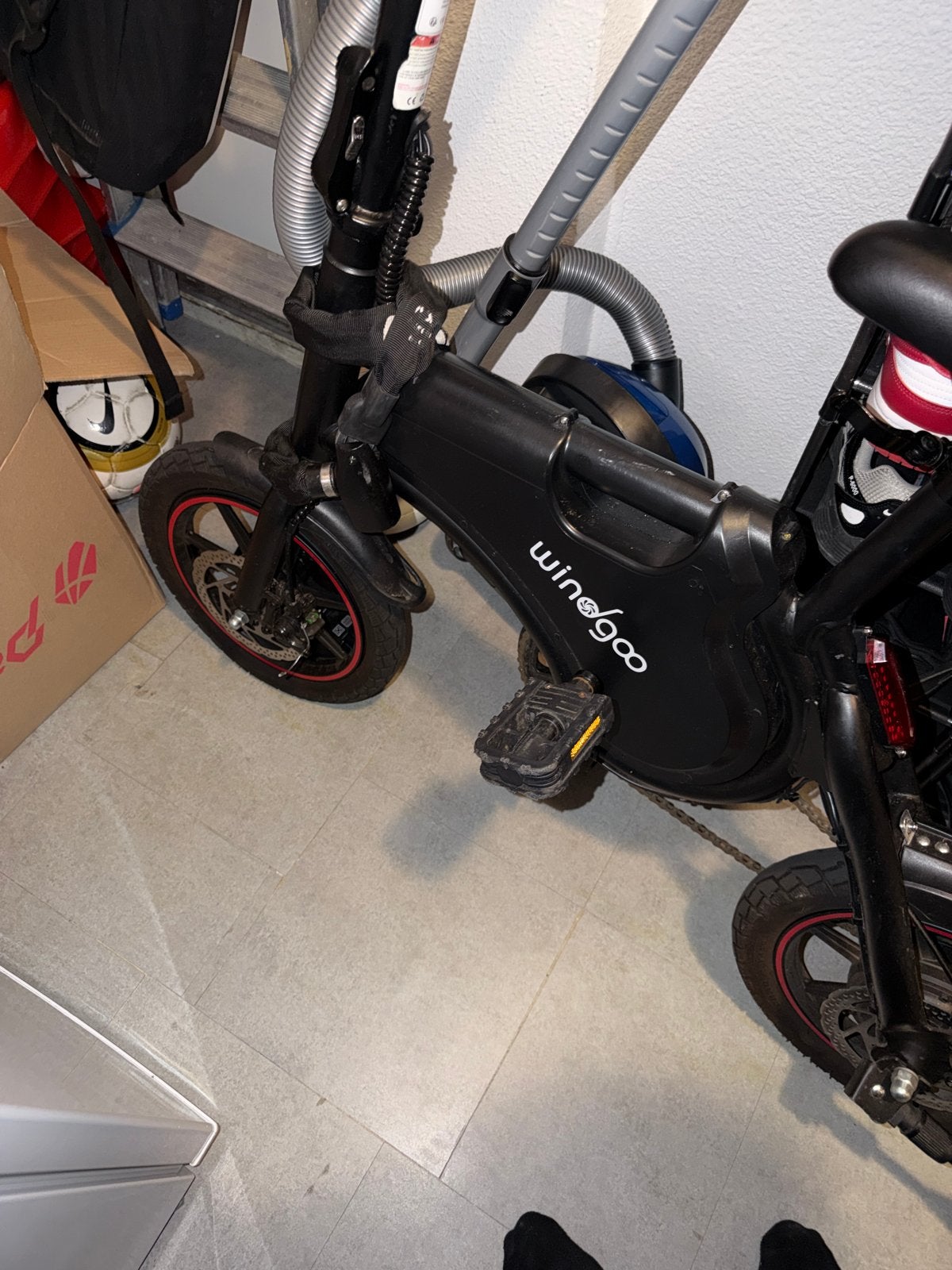 Opvouwbare elektrische fiets - Windgoo (opknapper), Overige merken, Minder dan 30 km per accu, Gebruikt, Ophalen of Verzenden