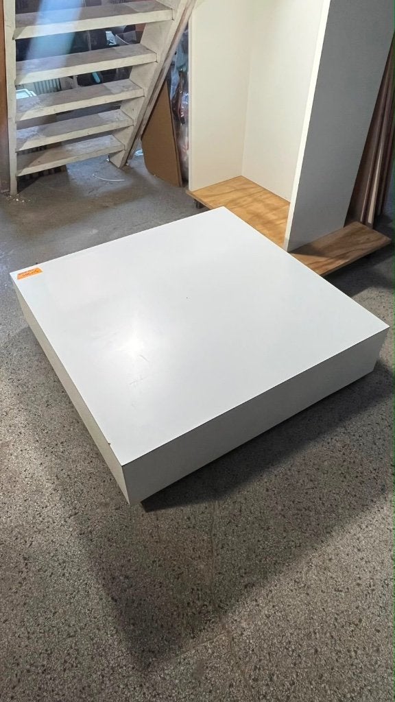 Presentatie blok kubus sokkel salontafel winkel display wit, Ophalen, Gebruikt