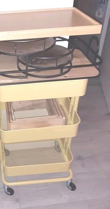 Woonset Ikea Raskog trolley Xenos Woonboulevard (nwpr € 149, Ophalen, Zo goed als nieuw, Overige materialen, Mediterraans