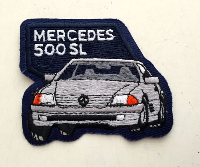 Mercedes Benz500 SL  Logo  opnaai embleem patch, Ophalen of Verzenden, Auto's