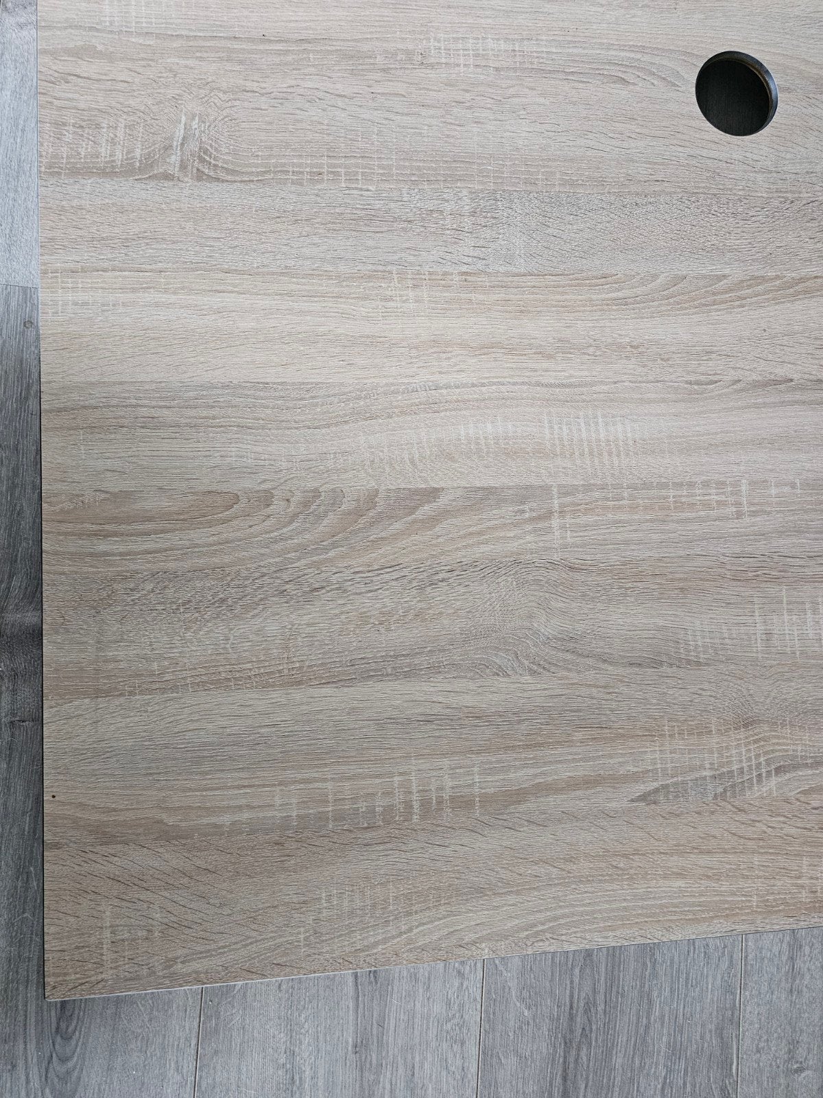 Trespa bureaublad 150x76 cm met kabelgat, Ophalen, Overige typen, Gebruikt, Kabelgoot