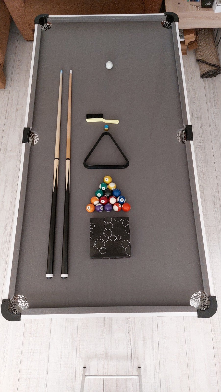 Poolbiljart 4 maanden oud COUGAR HUSTLE XL 183x91x79 CM, Ophalen, Nieuw, Pooltafel