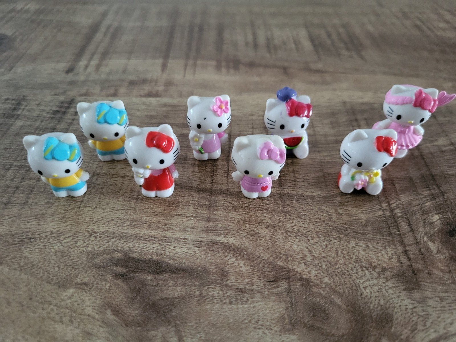 Hello Kitty beeldjes set - 8 stuks, Verzamelen, Ophalen of Verzenden, Gebruikt