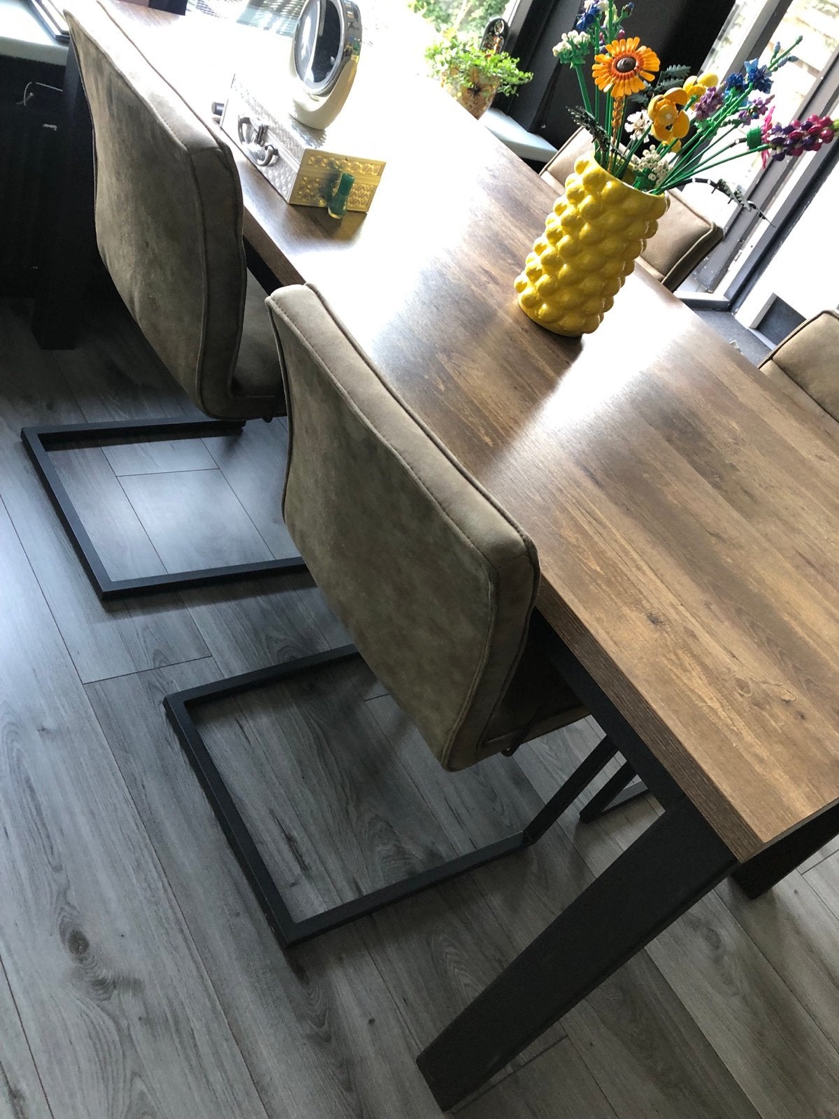 Eettafel 190x90x70 cm met lichte gebruikssporen, Ophalen, Gebruikt, 50 tot 100 cm, 150 tot 200 cm