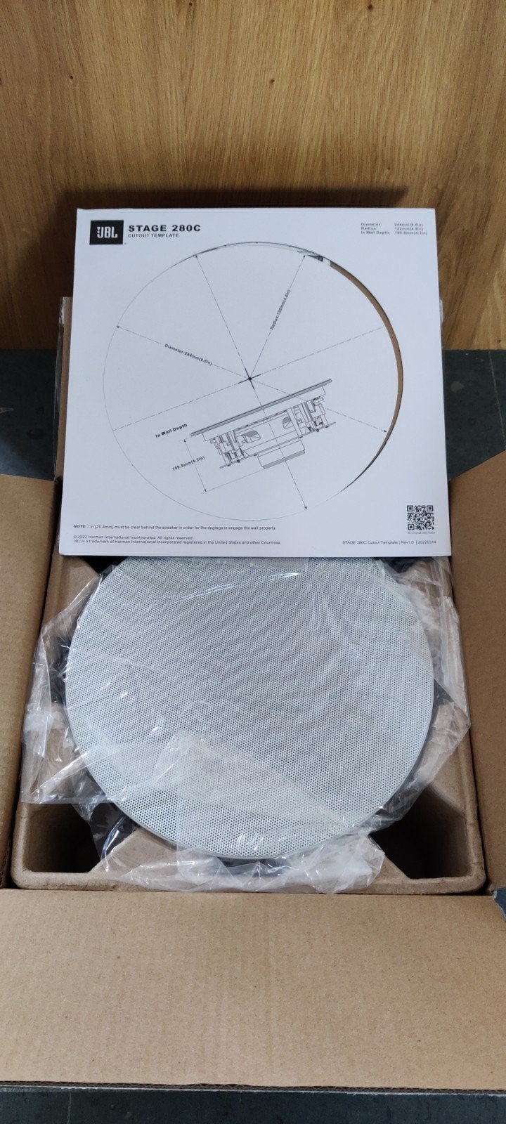 JBL Stage 280C Inbouw Luidspreker, Ophalen, JBL, Overige typen, Geschikt voor surround/home cinema