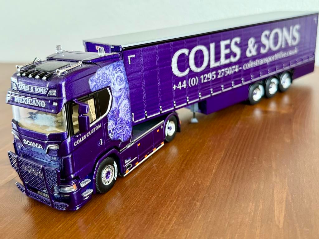 Tekno: Coles & Sons-Scania S580 - Mexicano,incl.certificaat, Ophalen of Verzenden, Zo goed als nieuw, Bus of Vrachtwagen, Tekno