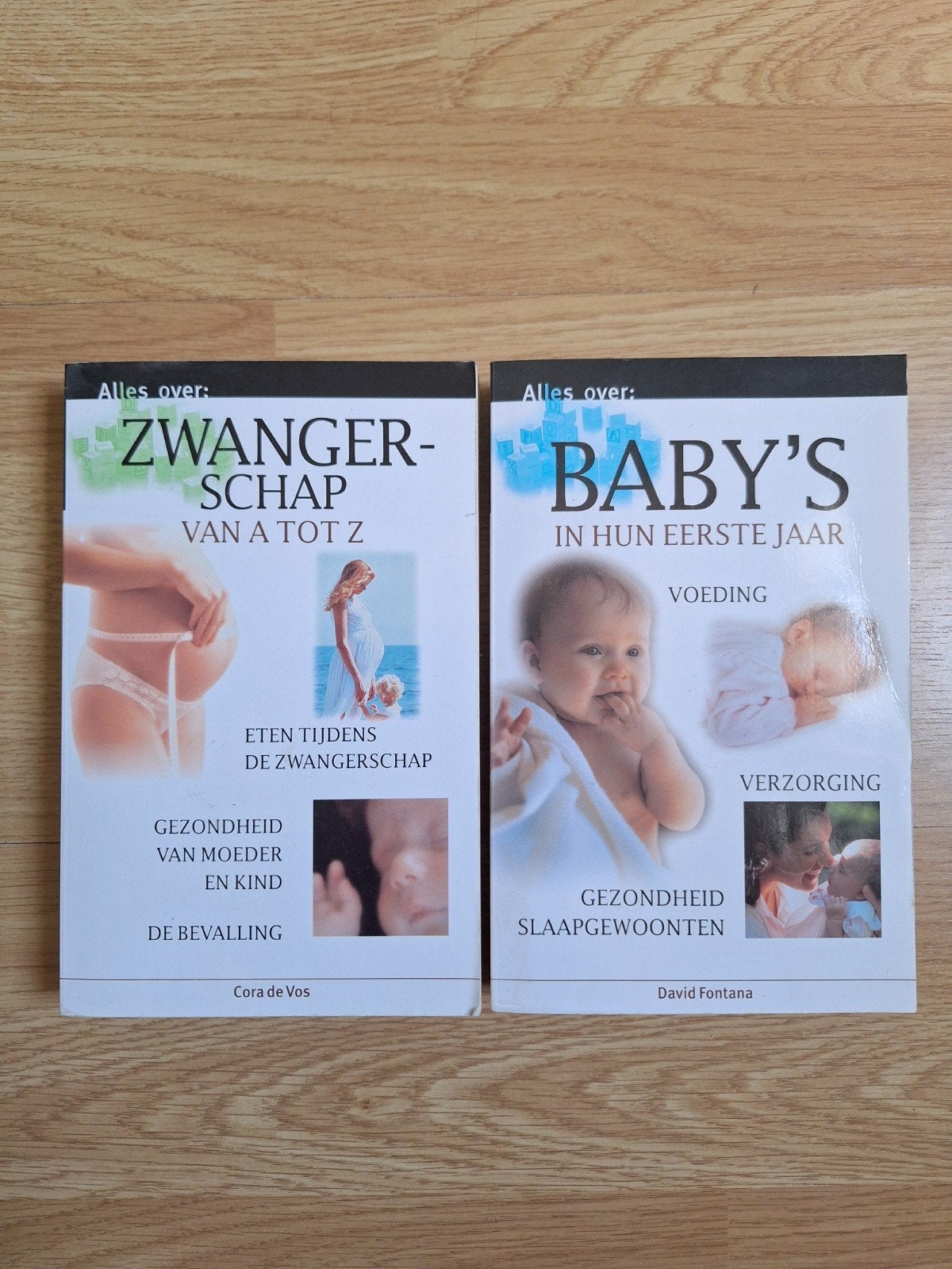 Boeken: Zwangerschap van A tot Z & Baby's in hun eerste jaar, Ophalen of Verzenden, Gelezen, Zwangerschap en Bevalling, Cora de Vos, David Fontana