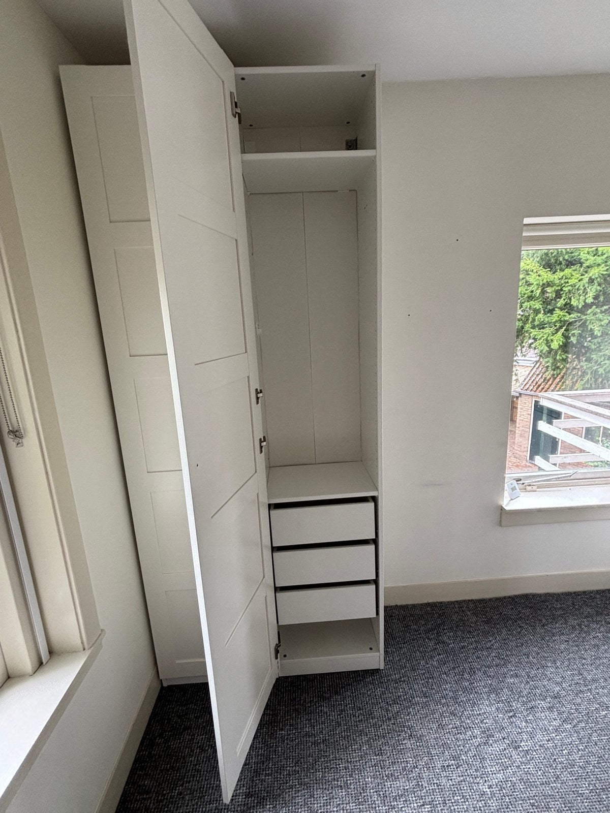 IKEA Pax (kleding)kast wit 50x 35x 236 (bxdxh), Huis en Inrichting, Kasten | Kledingkasten, 200 cm of meer, 50 tot 100 cm, Zo goed als nieuw
