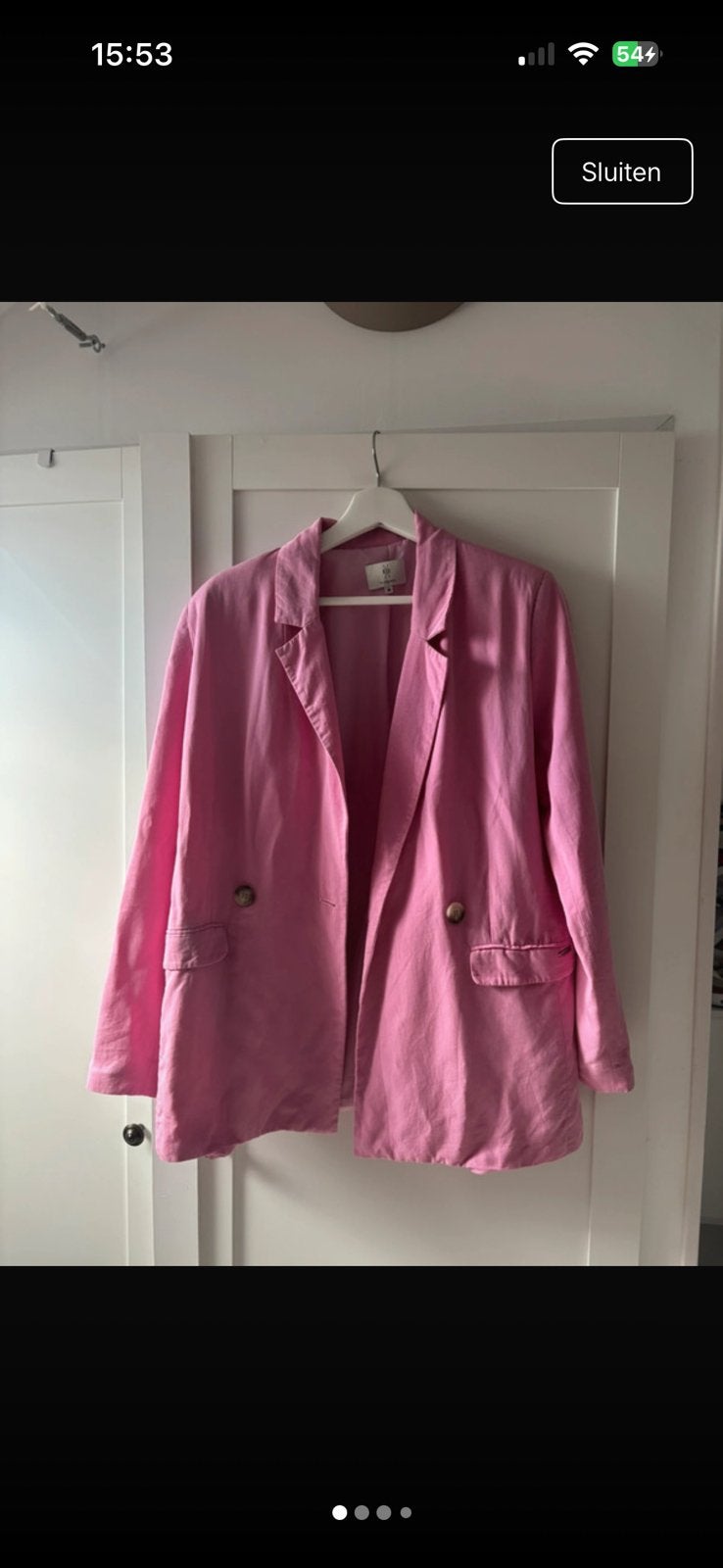 Oversized blazer, Ophalen of Verzenden, Zo goed als nieuw, Roze